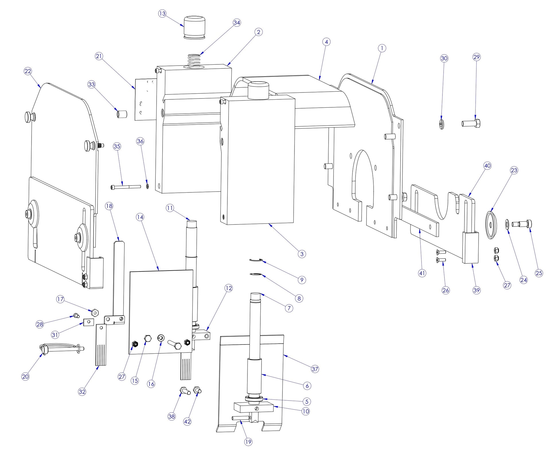 Soff Cut X4000 Blade Housing Assembly Parts