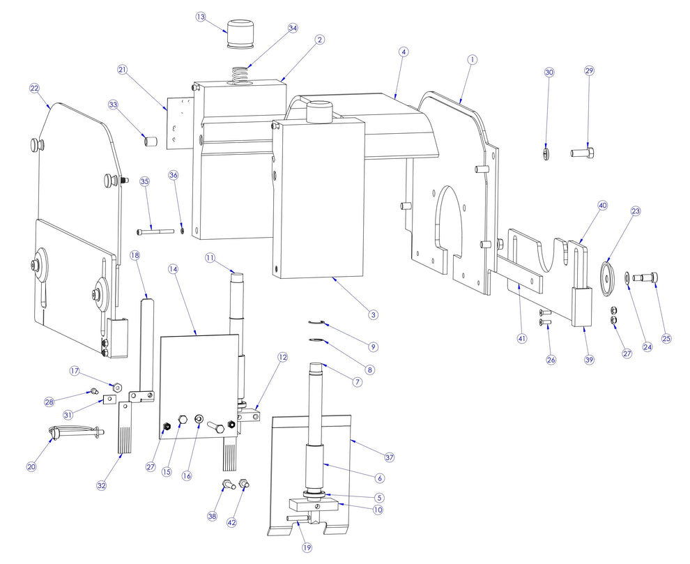 Soff Cut X4000 Blade Housing Assembly Parts by Husqvarna