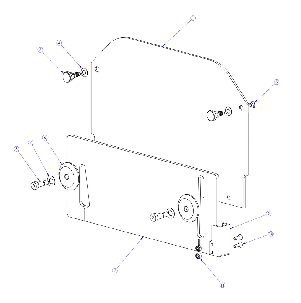 Soff Cut X4000 Blade Block Cover Assembly Parts by Husqvarna