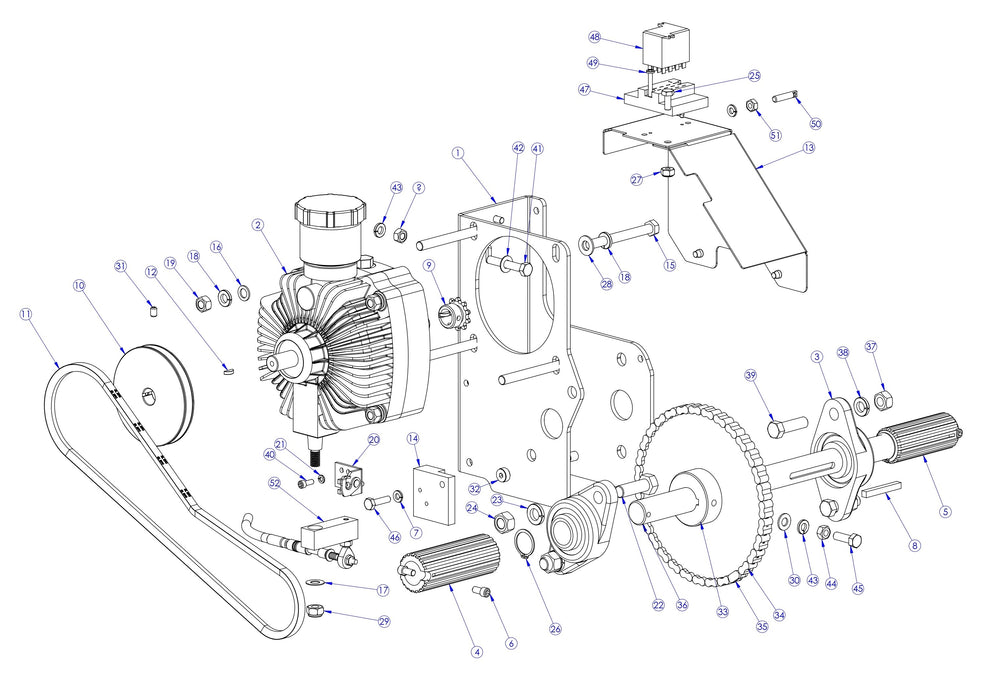 Soff Cut X4000 Pump Assembly Parts by Husqvarna