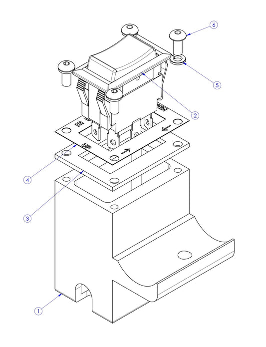 Soff Cut X4000 Kit, Actuator Switch Assembly Parts