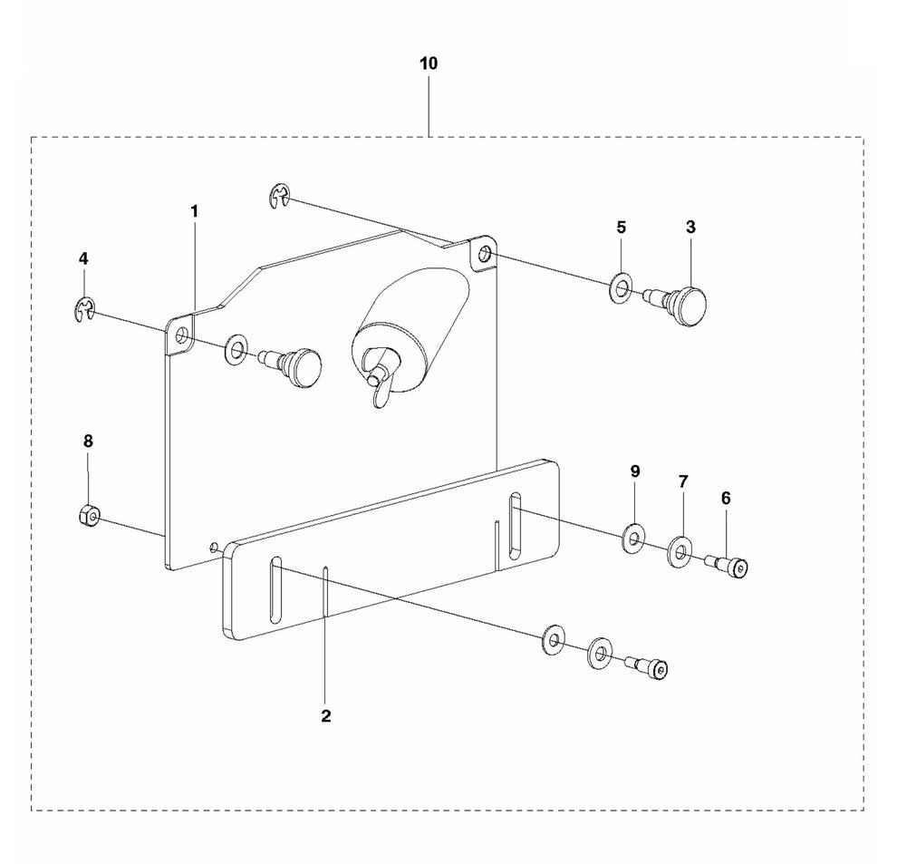 Soff-Cut 150 Blade Block Cover Assembly Parts by Husqvarna