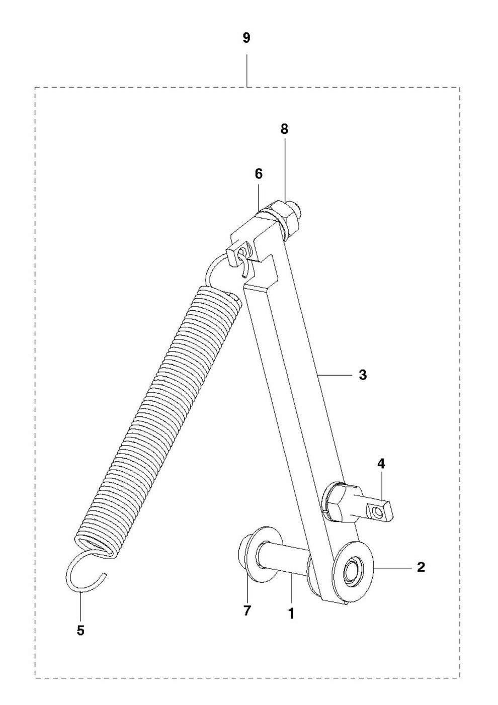 Soff-Cut 150 Blade Release Arm Assembly Parts by Husqvarna