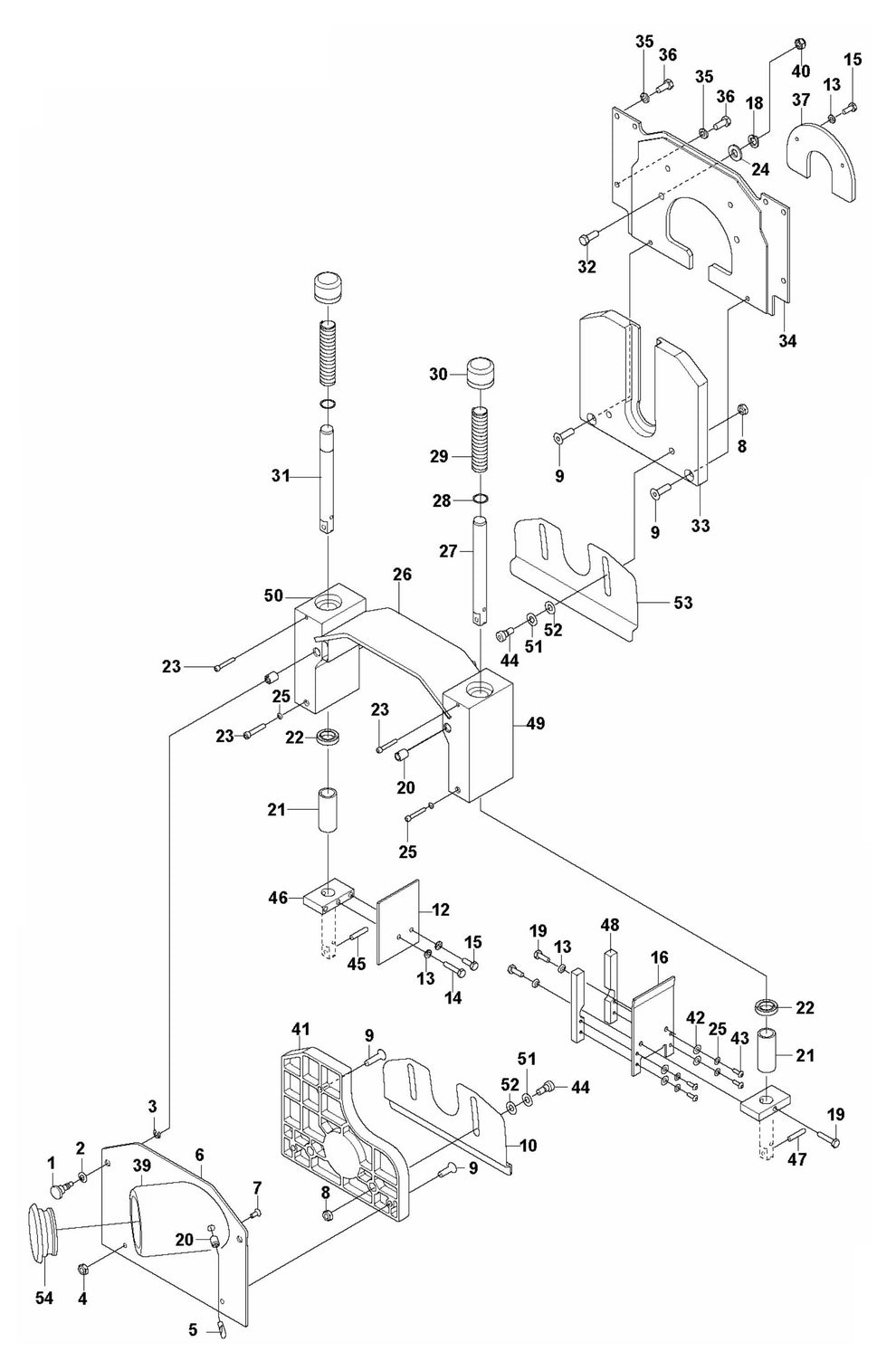Soff Cut 2000 Blade Block Assembly Parts by Husqvarna