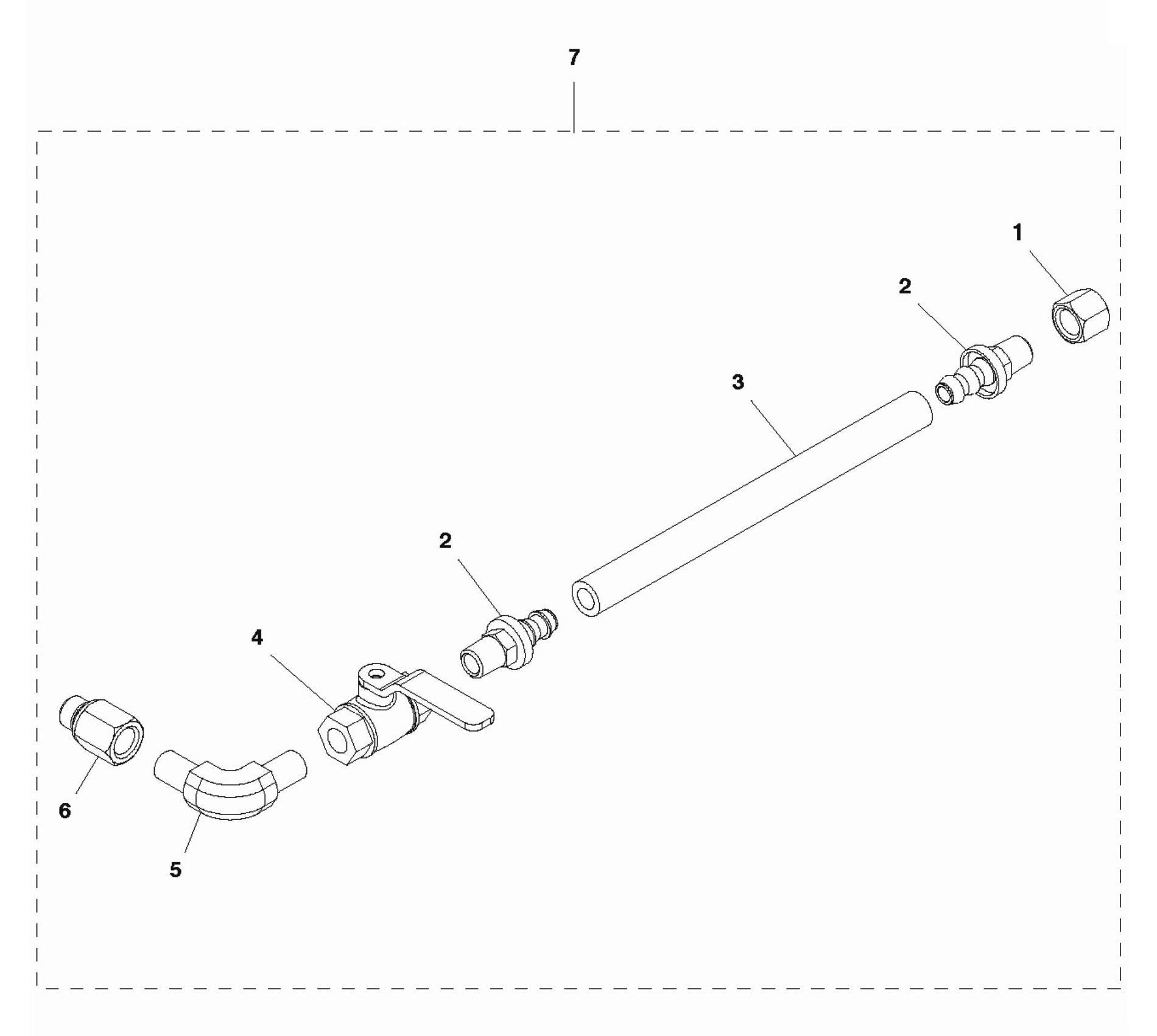 Soff Cut 2500 Oil Drain Assembly Parts