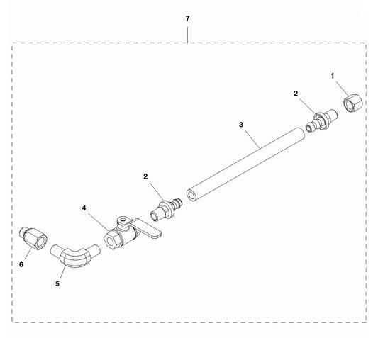 Soff Cut 2500 Oil Drain Assembly Parts