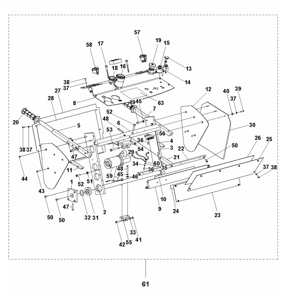 Soff Cut 4200 Control Panel Assembly Parts by Husqvarna