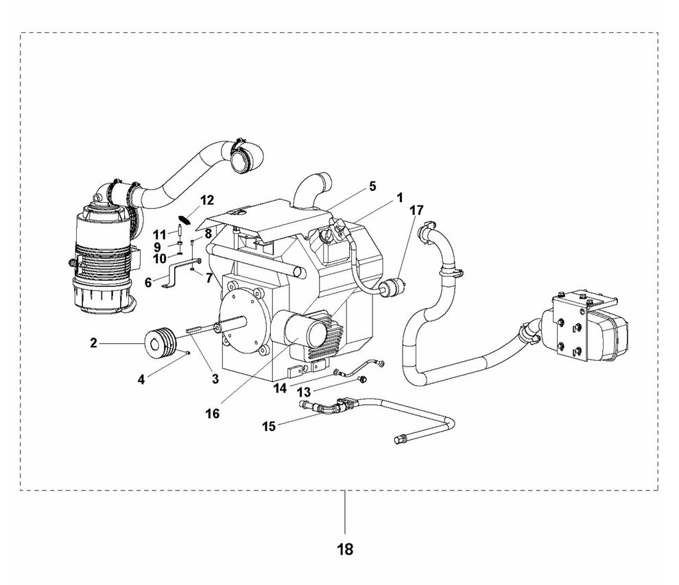 Soff Cut 4200 Engine Assembly Parts by Husqvarna