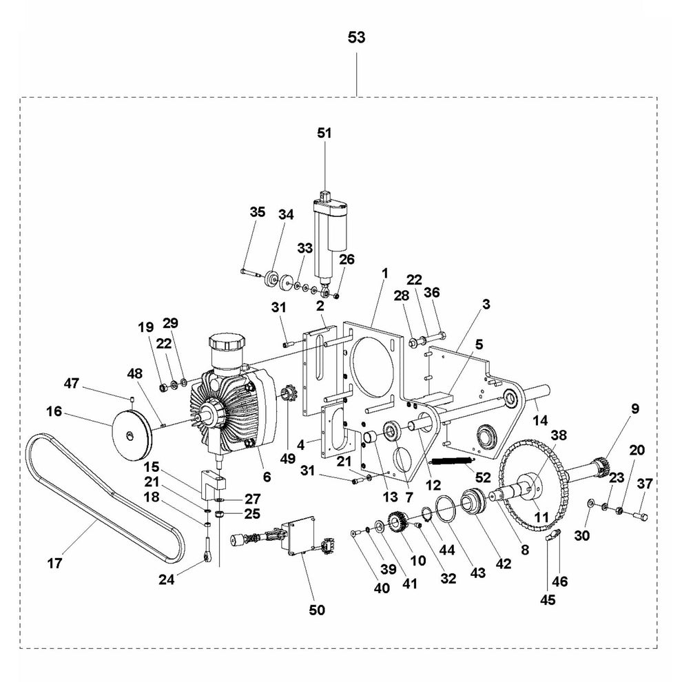 Soff Cut 4200 Pump Assembly Parts by Husqvarna