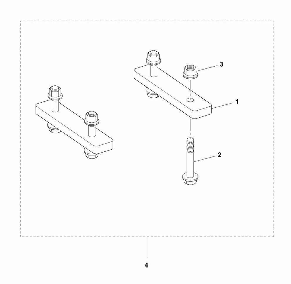Soff Cut 4200 Motor Mount Assembly Parts by Husqvarna
