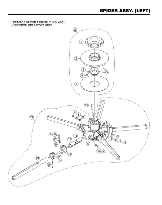 HHXD5 Spider Assembly (Left)
