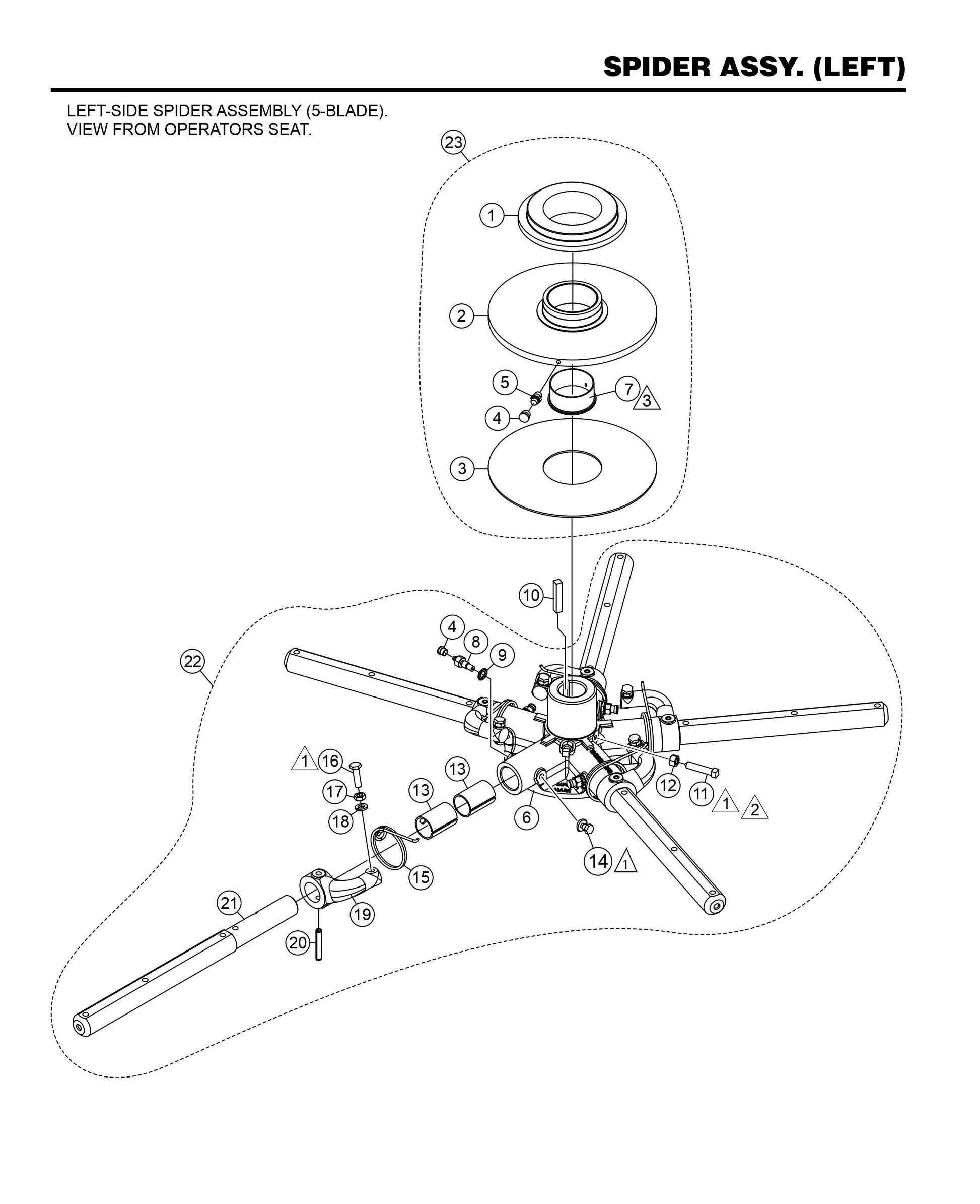 HHXG5 Spider Assembly (Left)
