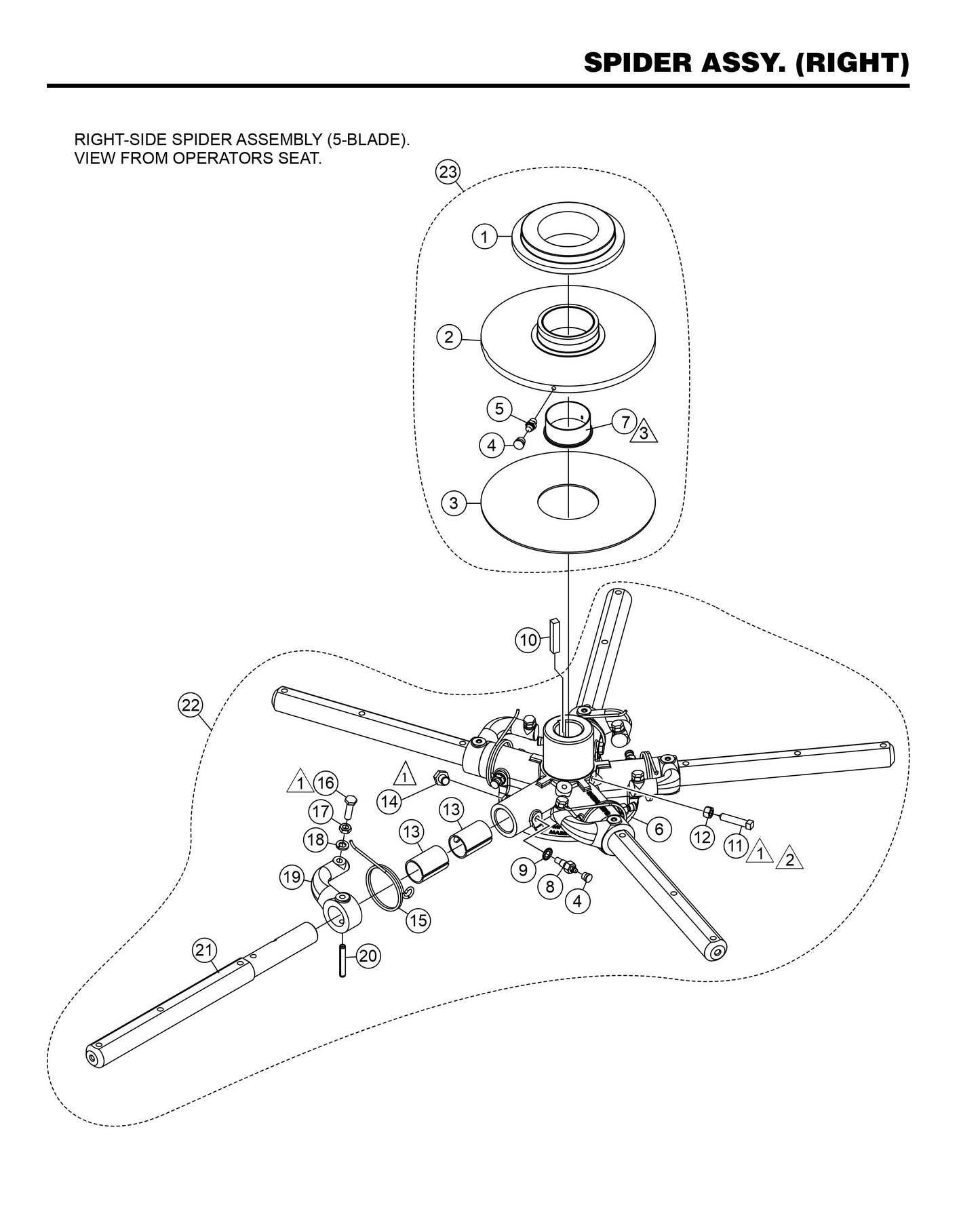 HHXG5 Spider Assembly (Right)