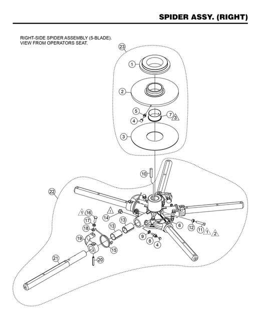HHXG5 Spider Assembly (Right)