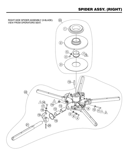 HHXD5 Spider Assembly (Right)
