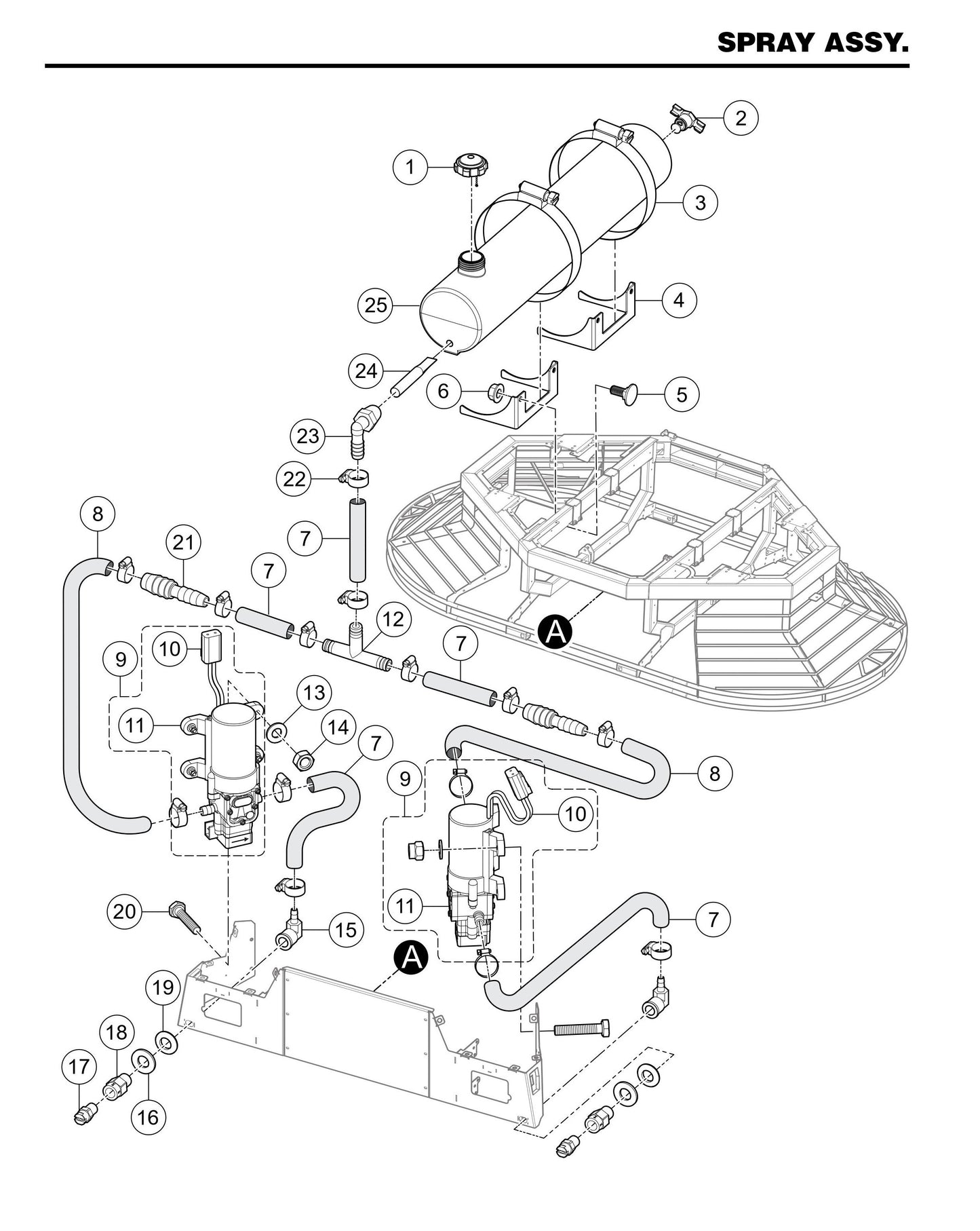 STXDF Spray Assembly