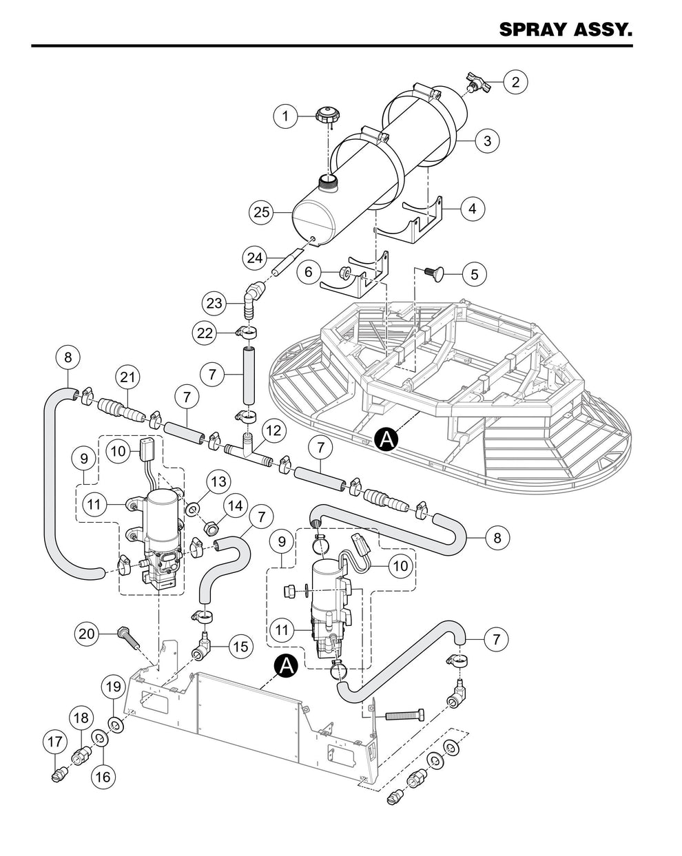 STXDF Spray Assembly