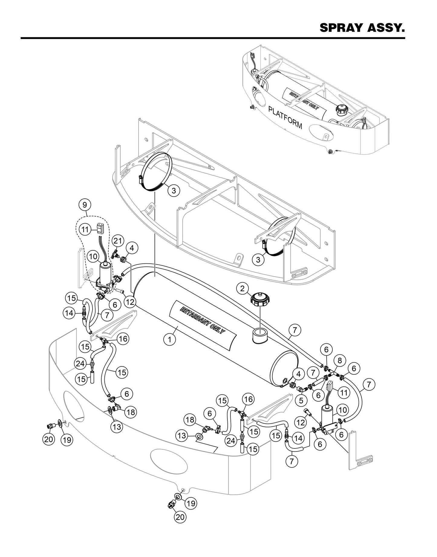 HHXD5 Spray Assembly