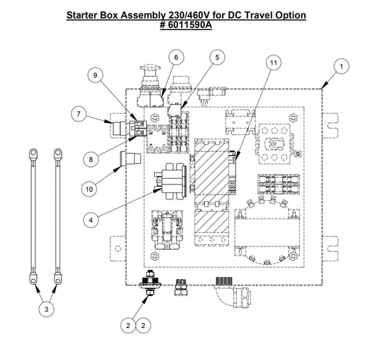CC3700E-3 Starter Box Assembly For DC Travel Option