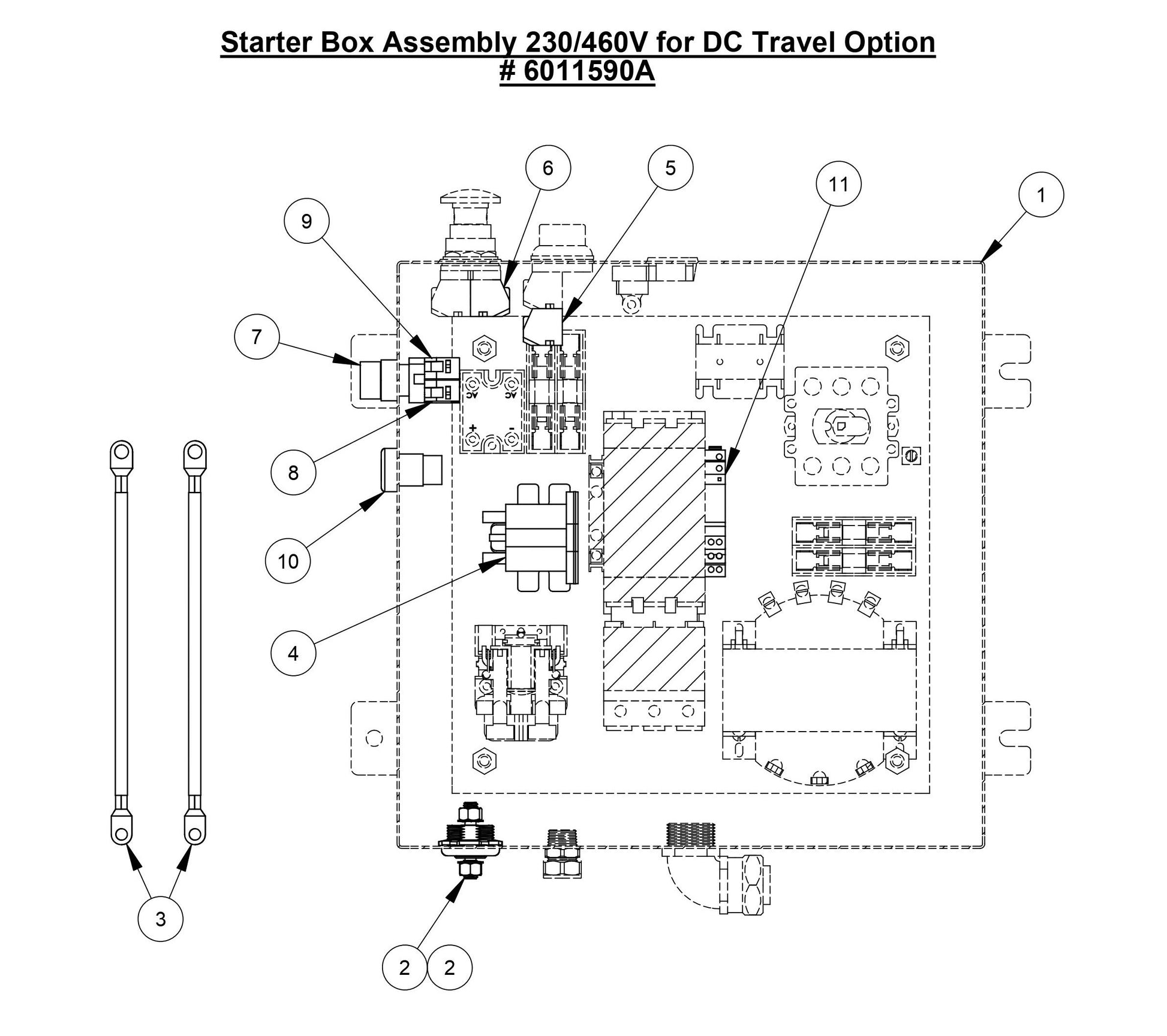 CC3700E Starter Box Assembly For DC Travel Option