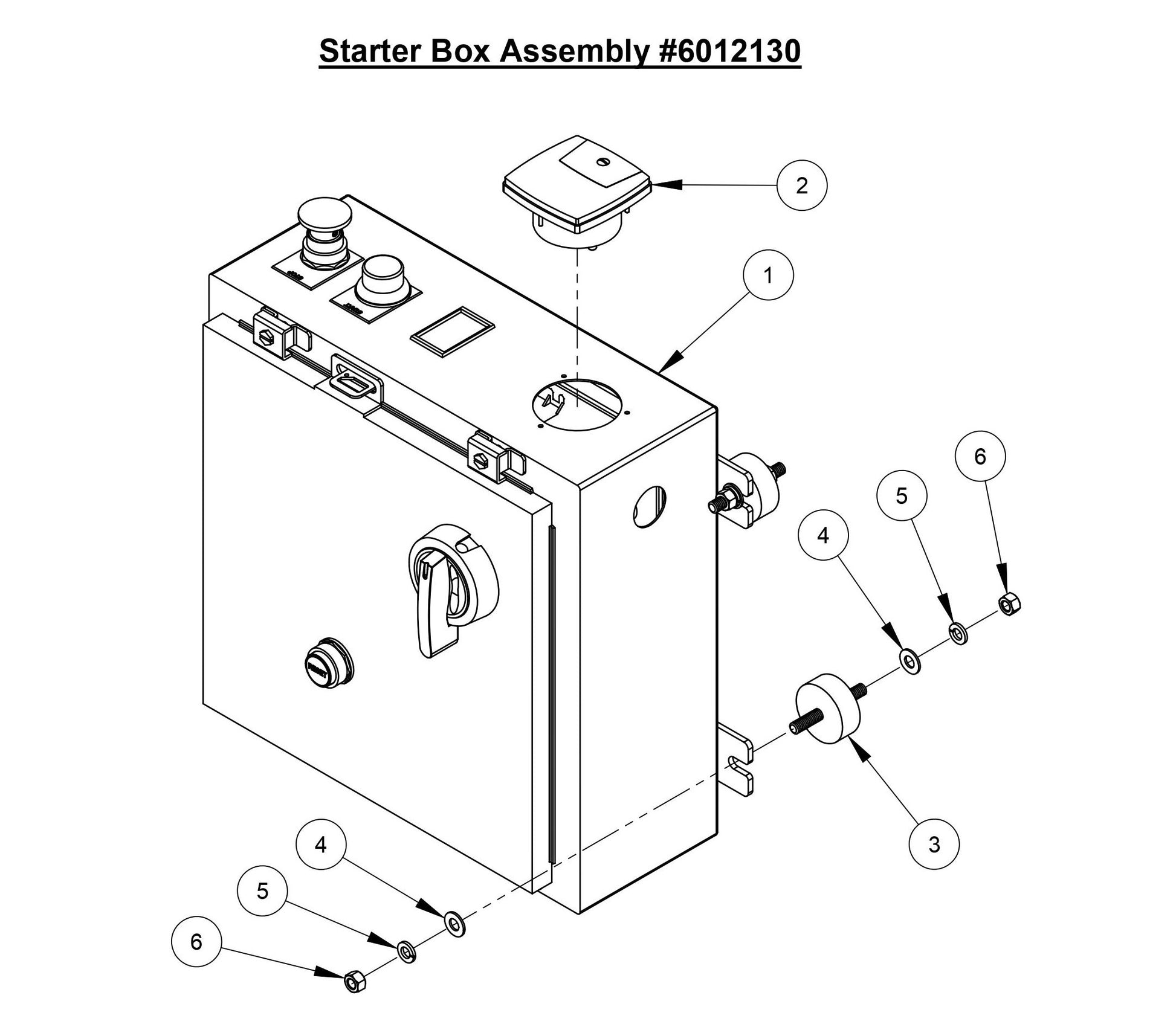 CC3500E (Starter Box Assembly For 30HP Motor)