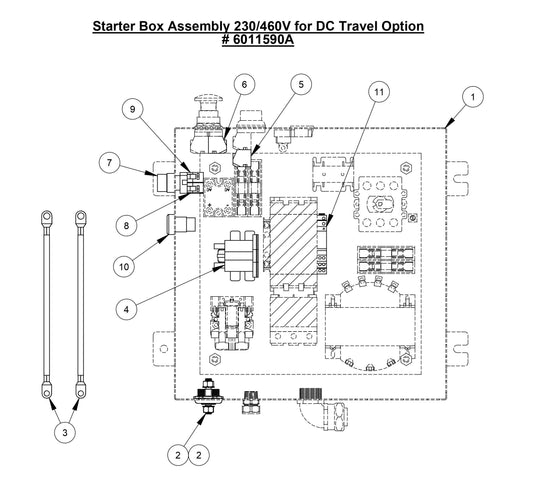 CC3500E (Starter Box Assembly DC Travel Option)