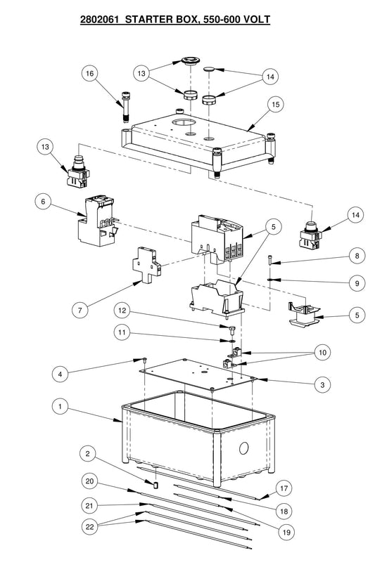 CC2500 Starter Box, 550-600 VOLT 