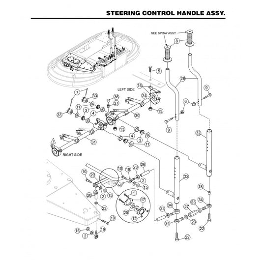 HHNG4 HHNG5 Steering Control Handle Assembly