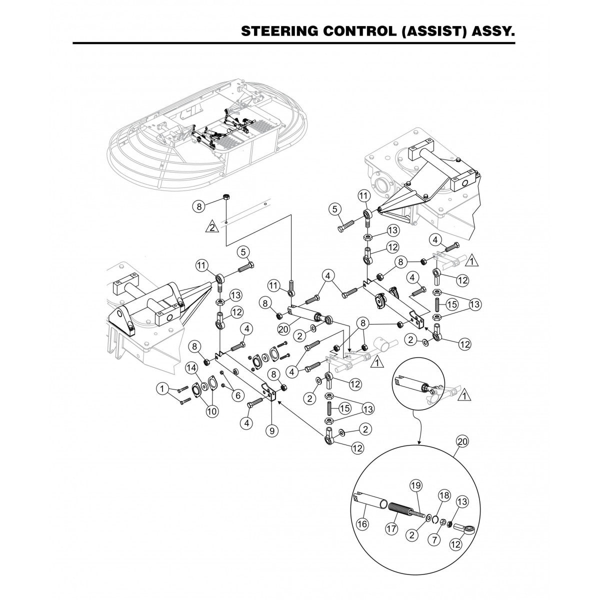 HHNG4 HHNG5 Steering Control (Assist) Assembly