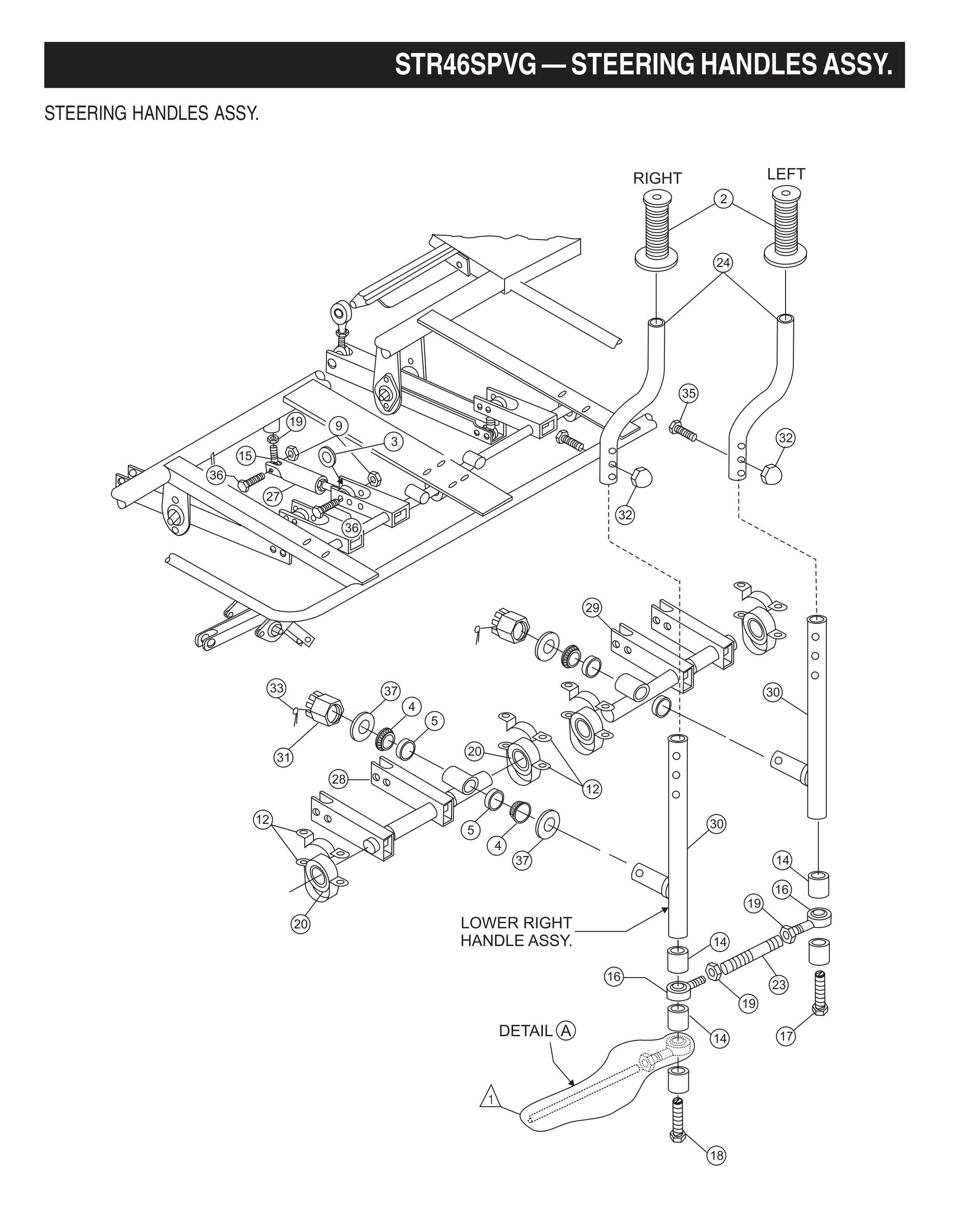 STR46SPVG STOW-Steering Handles Assembly
