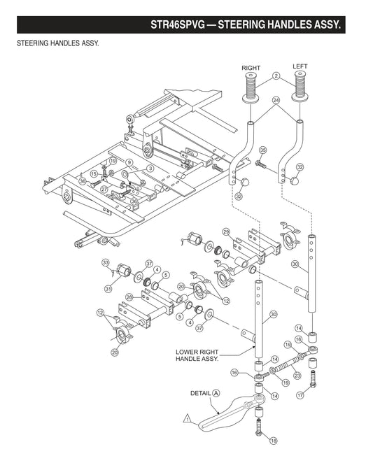 STR46SPVG STOW-Steering Handles Assembly