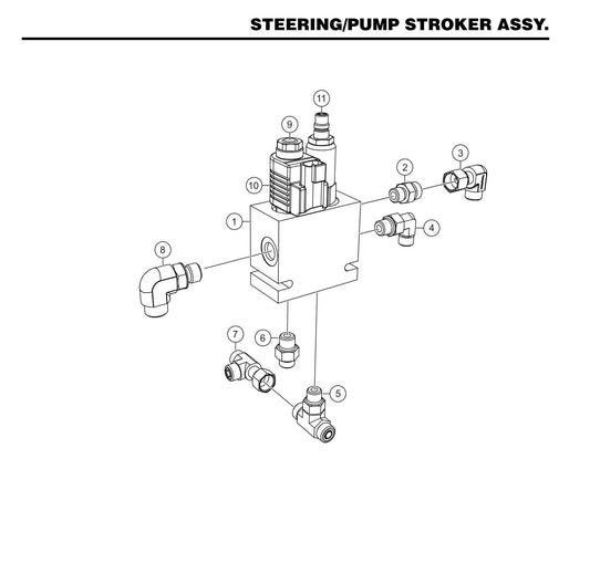 STX6H Steering/Pump Stroker Assembly