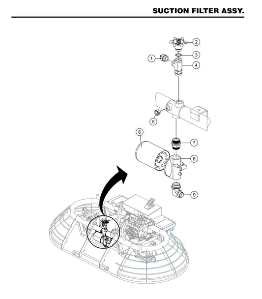 HTXD6I Suction Filter Assembly
