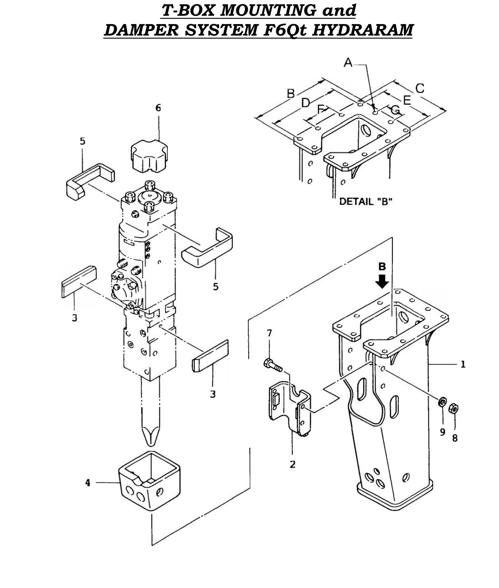 T-Box Mounting and Damper System F6Qt Hydraram