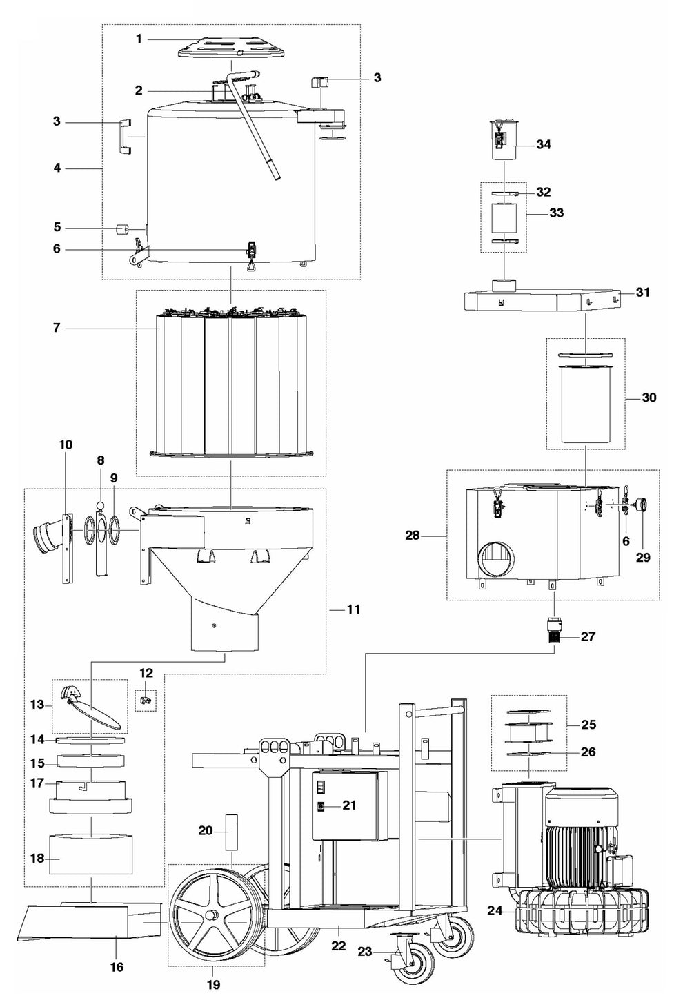 T 18000 Product Complete Assembly Parts