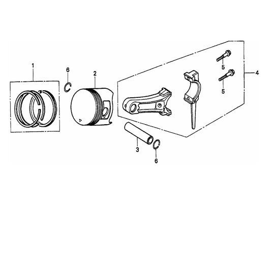HONDA GX160K1TX2 Engine Piston Ring Assembly Parts For T20H By Multiquip