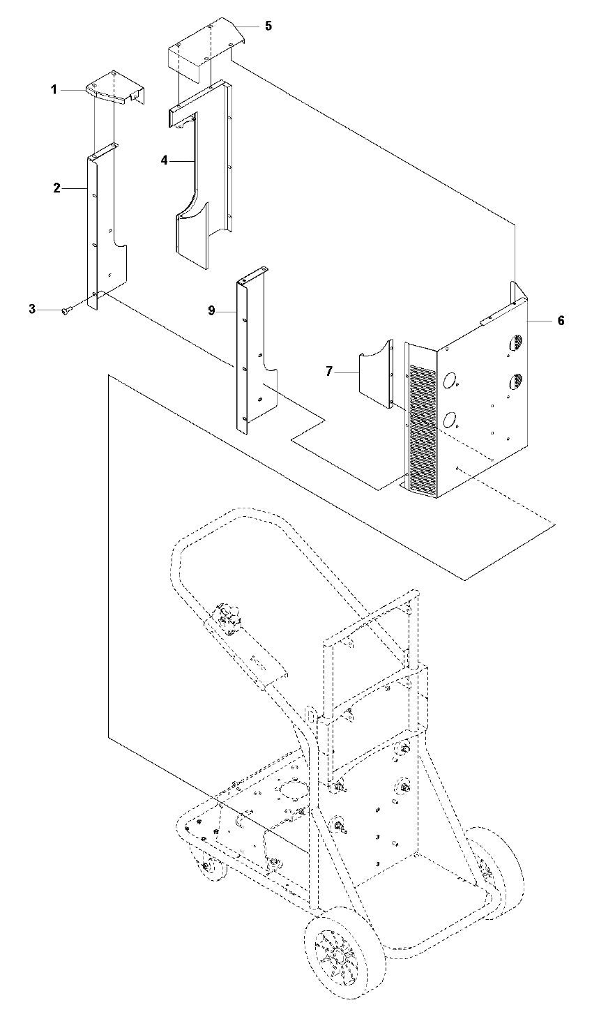 T 4000 Petrol Frame Assembly Parts