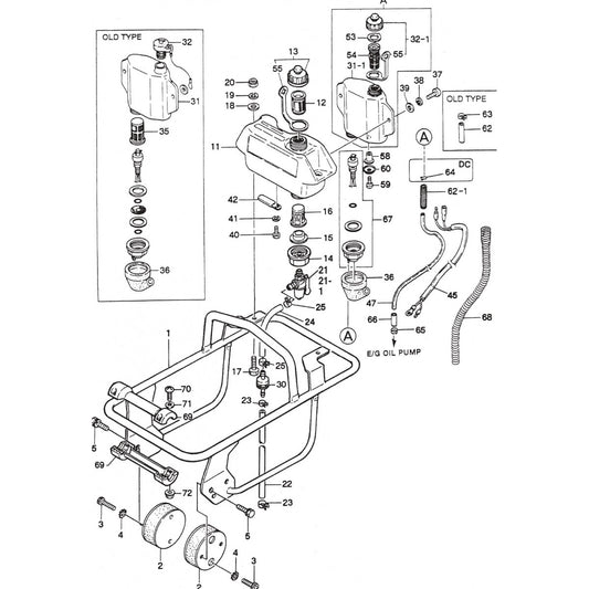 MT60HS Tank And Handle Assembly Parts