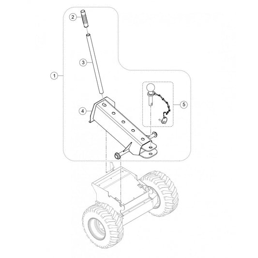 TB11G Tow Hitch Assembly Parts by Multiquip Whiteman