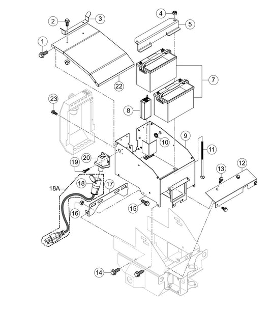 TB11G Battery Assembly (Electric) Parts by Multiquip Whiteman
