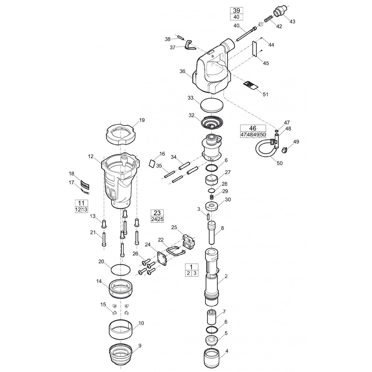 TEX 05PE Pneumatic Pick Hammer