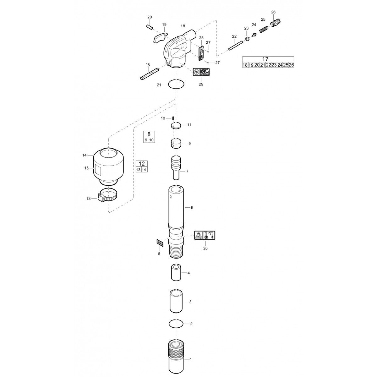 TEX 09PS, TEX 09PS US Pneumatic Pick Hammer