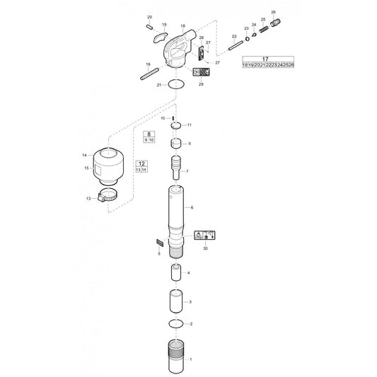 TEX 09PS, TEX 09PS US Pneumatic Pick Hammer
