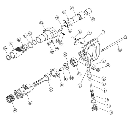 TH-800 Rock Drill Assembly Parts