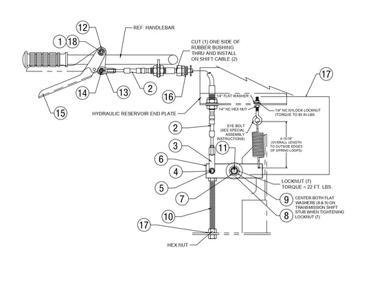 AW16-H &amp; AW21-H Travel Speed Control Assembly Parts By Allen Engineering