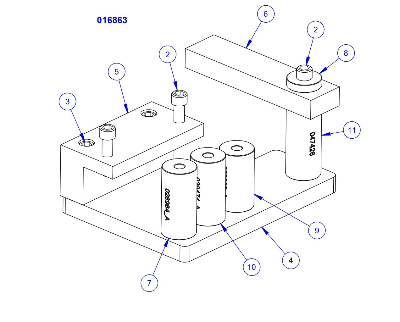HP205 High Performance Riders Trowel Arm Alignment Jig Assembly Parts by Allen Engineering