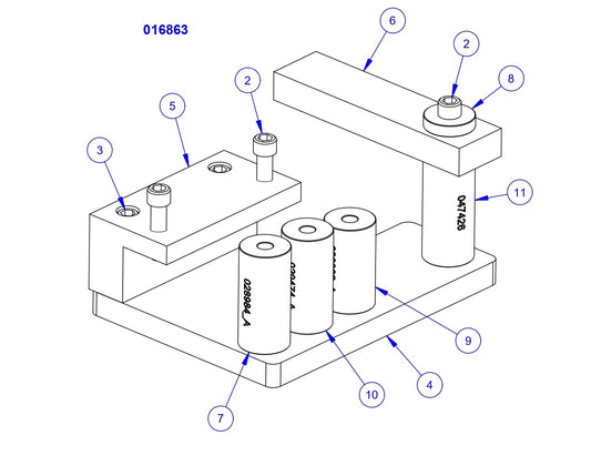 HP205 High Performance Riders Trowel Arm Alignment Jig Assembly Parts by Allen Engineering
