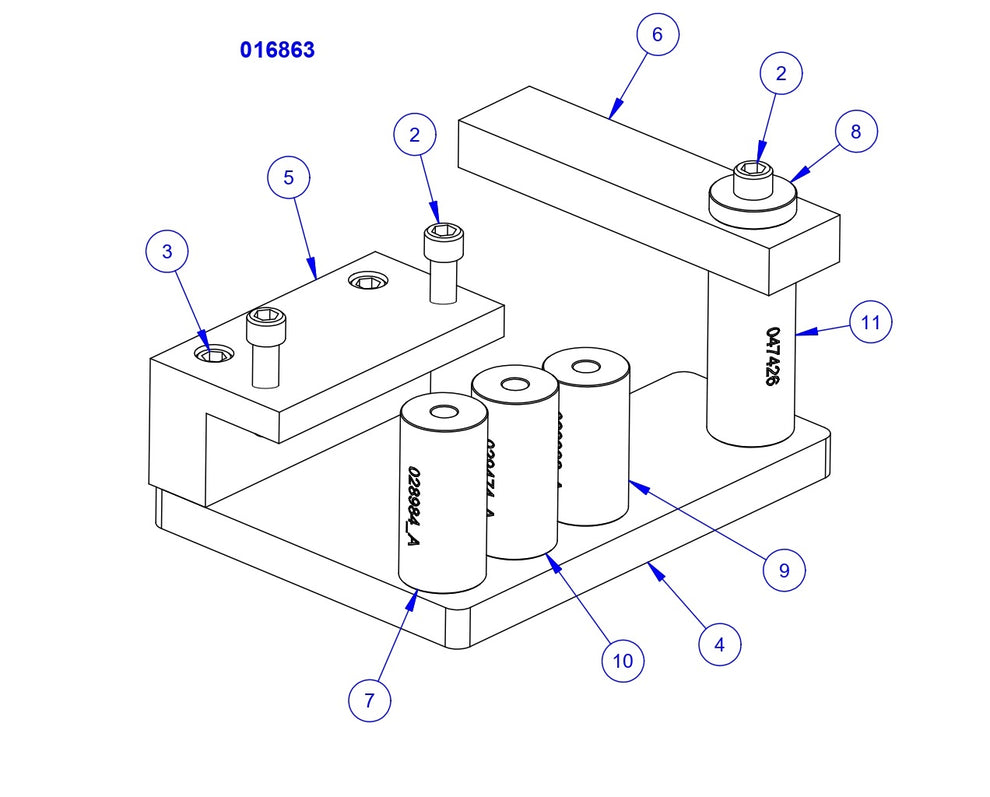 HP205 High Performance Riders Trowel Arm Alignment Jig Assembly Parts by Allen Engineering