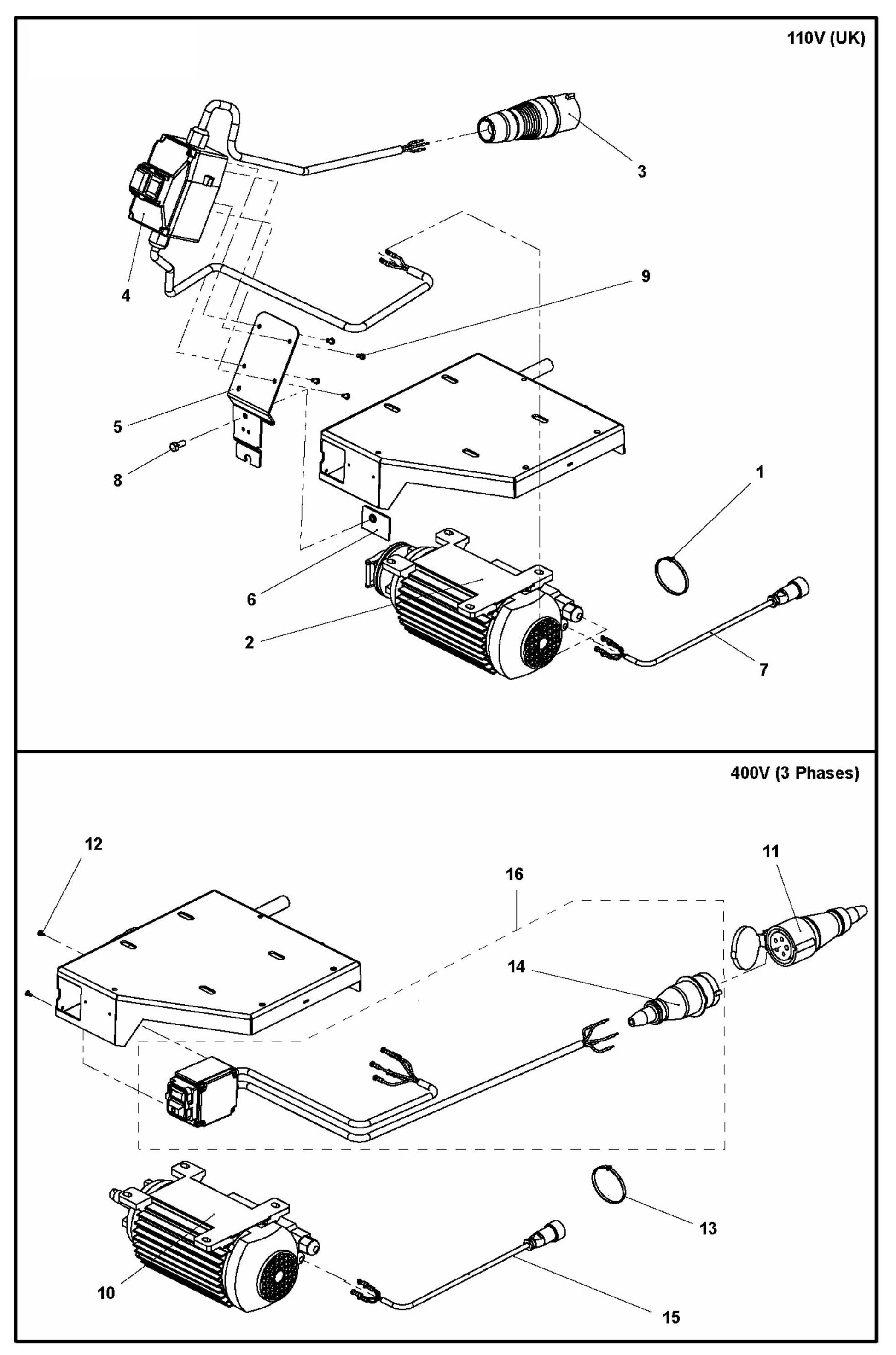 TS 350E Electrical Assembly Parts