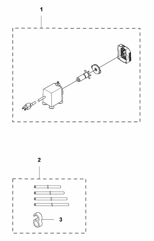 TS 60 Water Pump and Tube Assembly Parts